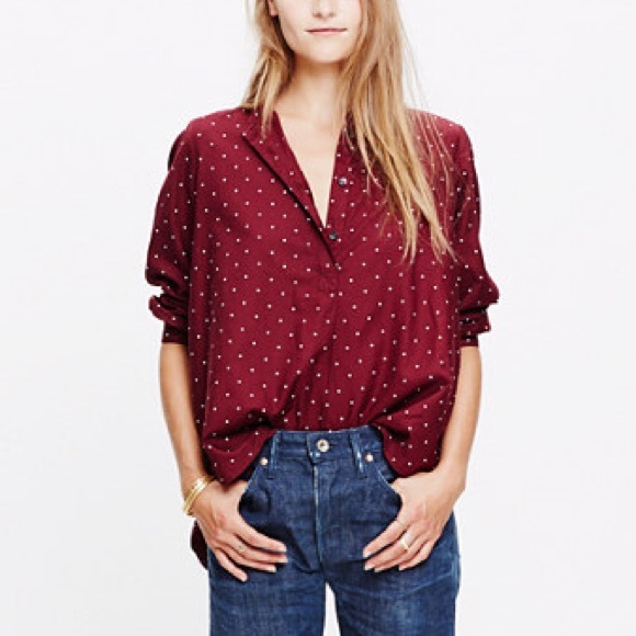 Madewell Tops - Madewell Shirred Popover Top